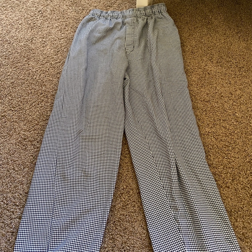 Houndstooth Cotton Pants